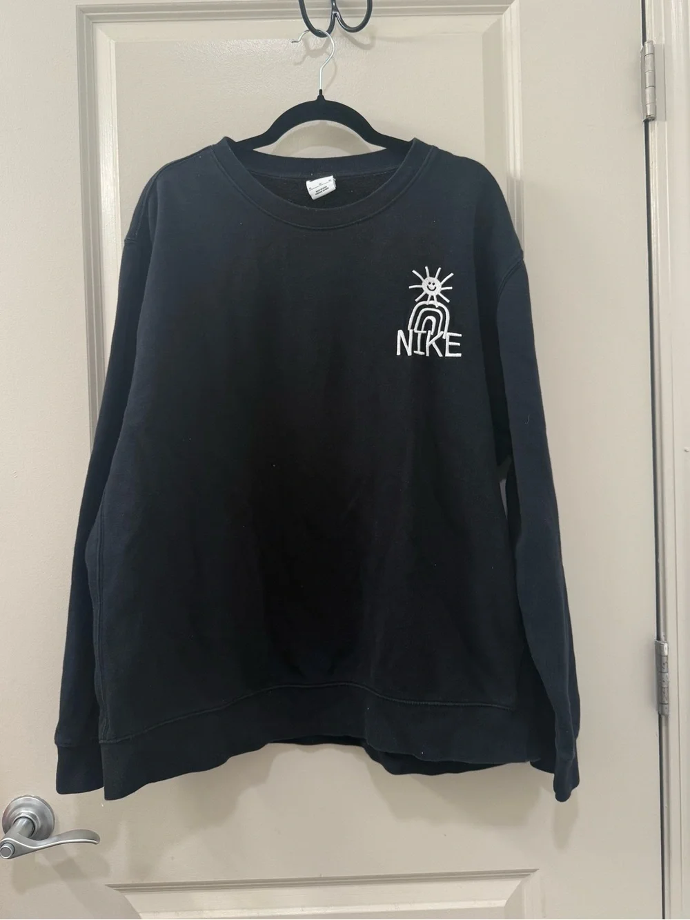 Limited Edition NIKE Men’s Club Fleece Crew Neck Sweatshirt in Black Size XL